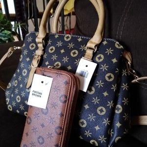 Women fashion handbag and wallet